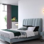 Upholstered Bed With Wood Slats