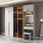 دولاب MDF ماليزي  2 باب زجاج