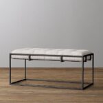 Banquet.13 Bench With Steel Frame And Electrostatic Coating Resistant To Rust And Scratches