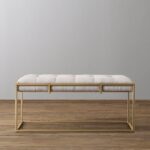 Banquet.14 Bench With Steel Frame And Electrostatic Coating