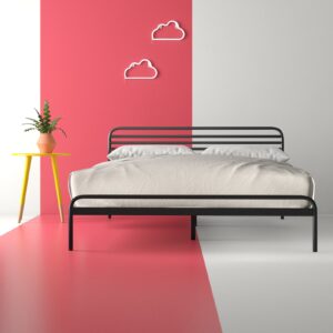 سرير ستيل مع الواح خشبية 200×160 سم Bed.1