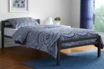 سرير معدني مع الواح خشبية 200×120 سم Bed.10