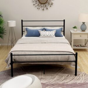 سرير معدني مع الواح خشبية 200×120 سم Bed.11