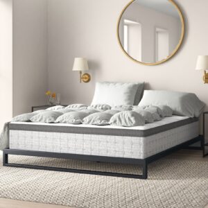 سرير ستيل Bed.13 مع قاعدة خشب ملل مقاس 200×160 سم