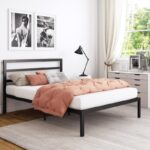 سرير ستيل مع قاعدة خشب 200×160 سم Bed.15