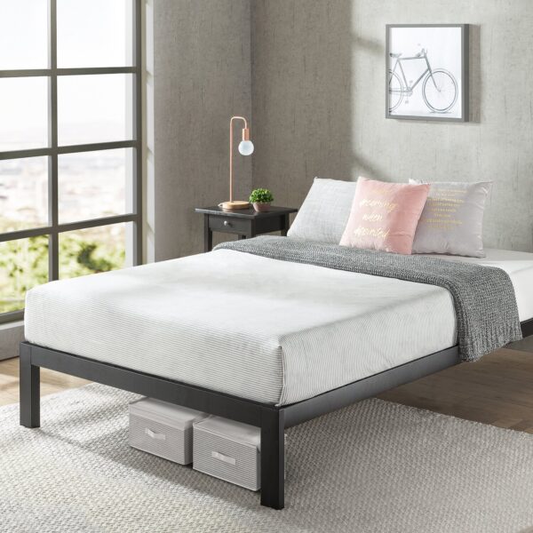 سرير ستيل Bed.18 مع قاعدة خشب ملل مقاس 200×120 سم