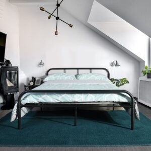 سرير ستيل مع الواح خشبية 200×160 سم Bed.19