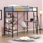 سرير معدني مع الواح خشبية 200×100×180 سم Bed.24