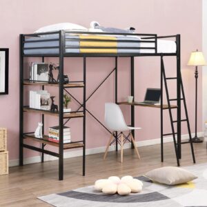 سرير معدني مع الواح خشبية 200×100×180 سم Bed.24
