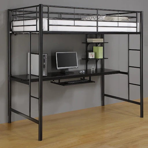 سرير معدني مع الواح خشبية 200×100×180 سم Bed.28