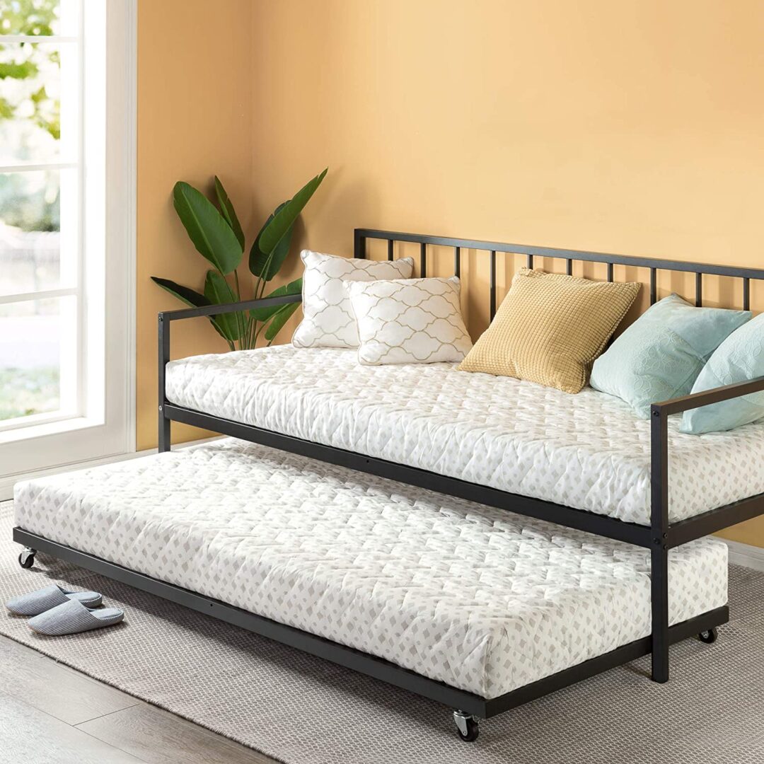 Bed.3 سرير معدني 200×100×100 سم بتصميم عملي مقاس