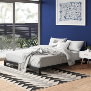 سرير ستيل Bed.7 مع قاعدة خشب ملل مقاس 200×120 سم