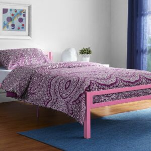 سرير ستيل مع شرائح خشبية 200×120 سم Bed.9