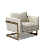 Chair.3 كرسي ستيل مبطن مقاس 80×60×75 سم