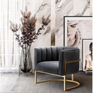كرسي مُنجّد من الستيل مقاس 80×60×120 سم Chair.5