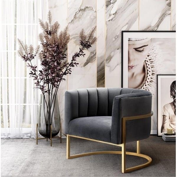 Upholstered Steel Chair - Chair.5 - 80×60×120 cm