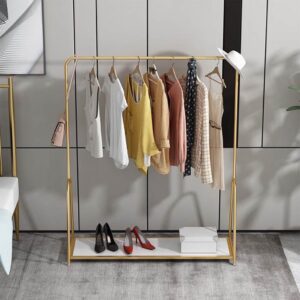 شماعة ملابس ستيل Cloths Hanger.13 مع قاعدة خشب MDF مقاس 100×40×180 سم