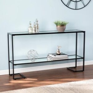 Steel Console Table - Console.21 - With Glass Top 140×40×90 cm