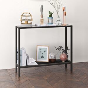 كونسول ستيل بسطح زجاجي 110×35×100 سم Console.24