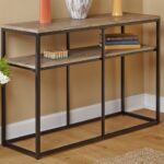 كونسول عصري بإطار ستيل وخشب MDF بطبقة إلكترواستاتيك