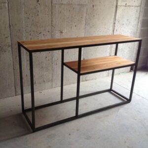 كونسول مودرن ستيل ومعدن مع خشب MDF مقاوم للصدأ والخدوش Console.45