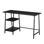 مكتب Desk.1 هيكل ستيل مع سطح خشب MDF، دهان إليكتروستاتيك