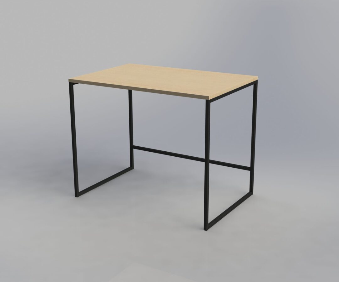 مكتب معدني بسطح خشب MDF موديل Desk.10