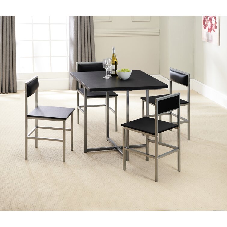 Steel Dining Table - Dining.5 - Upholstered MDF Top 100×100×75 cm
