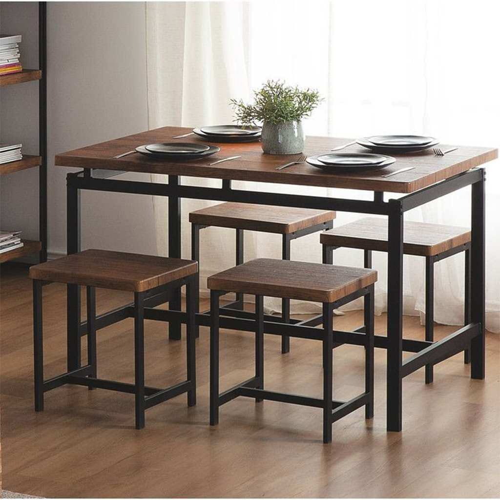 ترابيزة سفرة Dining.9 ستيل مع سطح MDF مقاس 120×80×75 سم