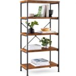 مكتبة ستيل بأرفف MDF 120×50×200 سم Display Unit.4