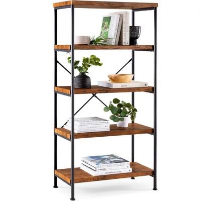 مكتبة عرض - Display Unit.4 - ستيل مع رفوف ام دي اف مقاس 120×50×200 سم