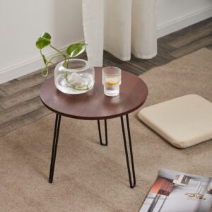 ترابيزة جانبية ST.70 بإطار ستيل وسطح خشب MDF