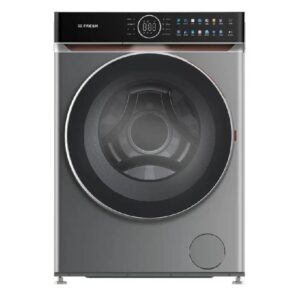 غسالة ومجفف فريش 10 كيلو مع تجفيف 7 كيلو لون فضي غامق 1400 لفة إنفرتر دفع مباشر موديل RPM-G2-DS-FLWD-DD-17744 مع غسيل بالبخار، تعقيم UV، برامج ذكية، وشاشة لمس LED للعناية المتقدمة بالملابس