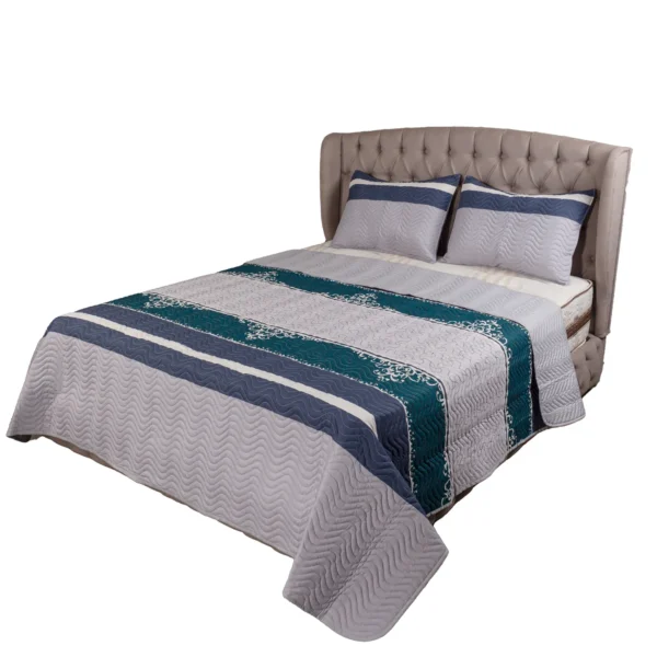Forebed Coverlet Poly cotton 240 x 240 Cm Double 3 Pieces ( Coverlet + 2 Pillow Case 50x70)