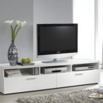 TV Unit 150 Cm Wide With 2 Storage Door White ant1038