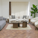 Dream Living Room Set with Red Beech Wood & Premium Imported Fabric