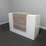 كاونتر أبيض MDF عرض 120 سم مغطى بطبقة HPL  ANT.0075