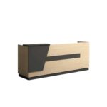 كاونتر اسود وبني MDF عرض 200 سم مستورد بطبقة HPL  ant.0095