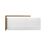 كاونتر أبيض وبني MDF عرض 180 سم بطبقة HPL ANT.0100