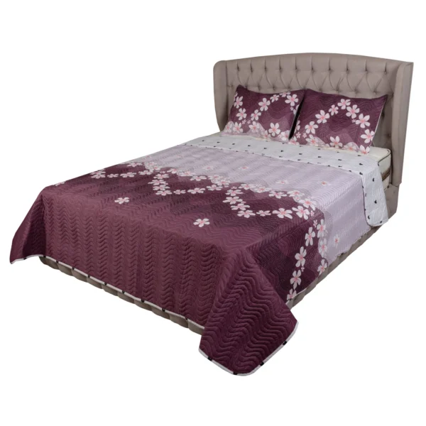 Forbed Coverlet Micro fiber 240 x 240 Cm Double 3 Pieces ( Coverlet + 2 Pillow Case 50x70)