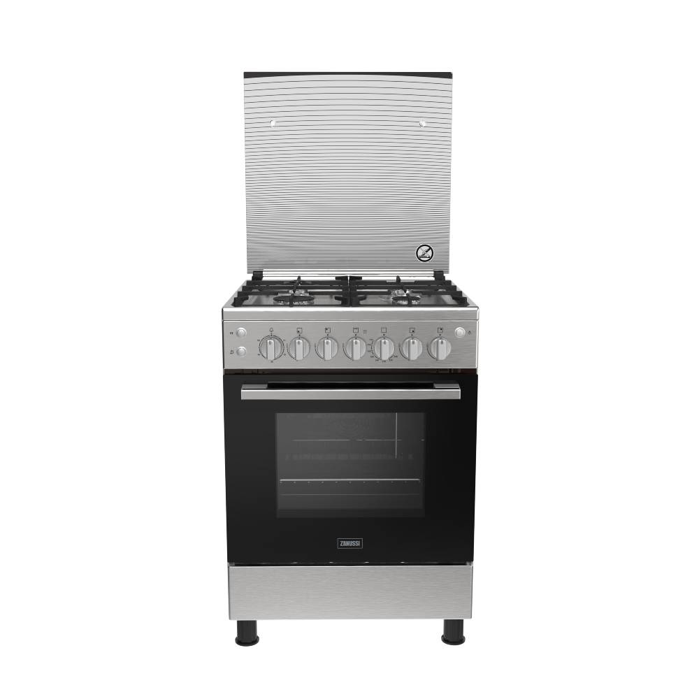 بوتاجاز غاز زانوسي كول إيزي 4 شعلة استانلس ستيل ZCG62196XB