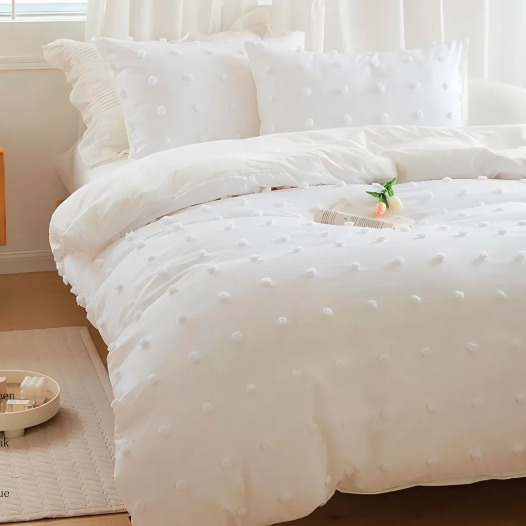 Forbed Duvet Dots 240\240 Cm cotton 3 Pieces ( Duvet +2 pillow case 50\70 )