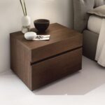 بني كومود 50 سم مغلف بطبقة HPL – 2 درج