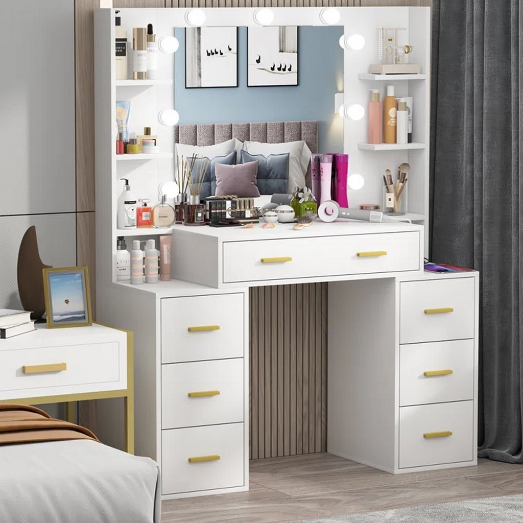 dressing-table-110-cm-with-8-drawers-white-wood-finish