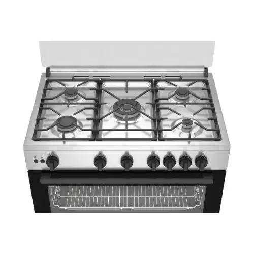 اشتري الان بوتاجاز غاز بيكو 90 سم 5 شعلة أمان كامل بمروحة أسود BGGR11125GB (9152131014)