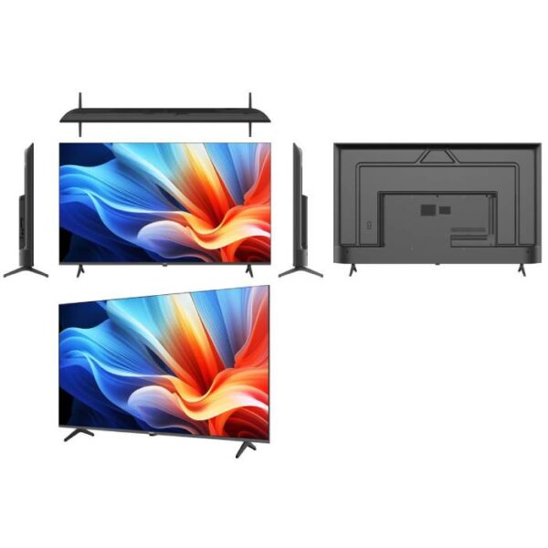 تلفزيون هاير سمارت إل إي دي 55 بوصة بدقة 4K UHD مع ريسيفر مدمج أسود H55K80EU