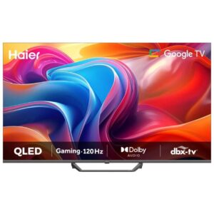 تلفزيون هاير سمارت 65 بوصة بدقة 4K UHD مع ريسيفر مدمج  أسود H65S80FUX