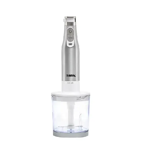 هاند بلندر تانك 1200وات تربو كبة 500مم + وعاء 600مم CM6004 -White "BLEND & CHOP