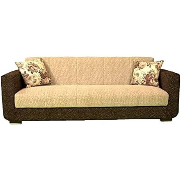 a couch with pillows on it
