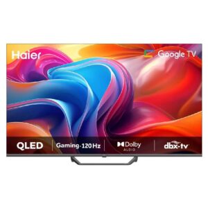 تلفزيون هاير سمارت 65 بوصة بدقة 4K UHD مع ريسيفر مدمج أسود H65S80FUX